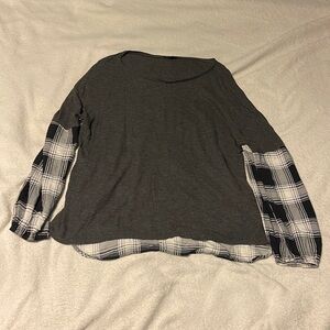 Sapphire O Gray Long Sleeve Shirt Size L